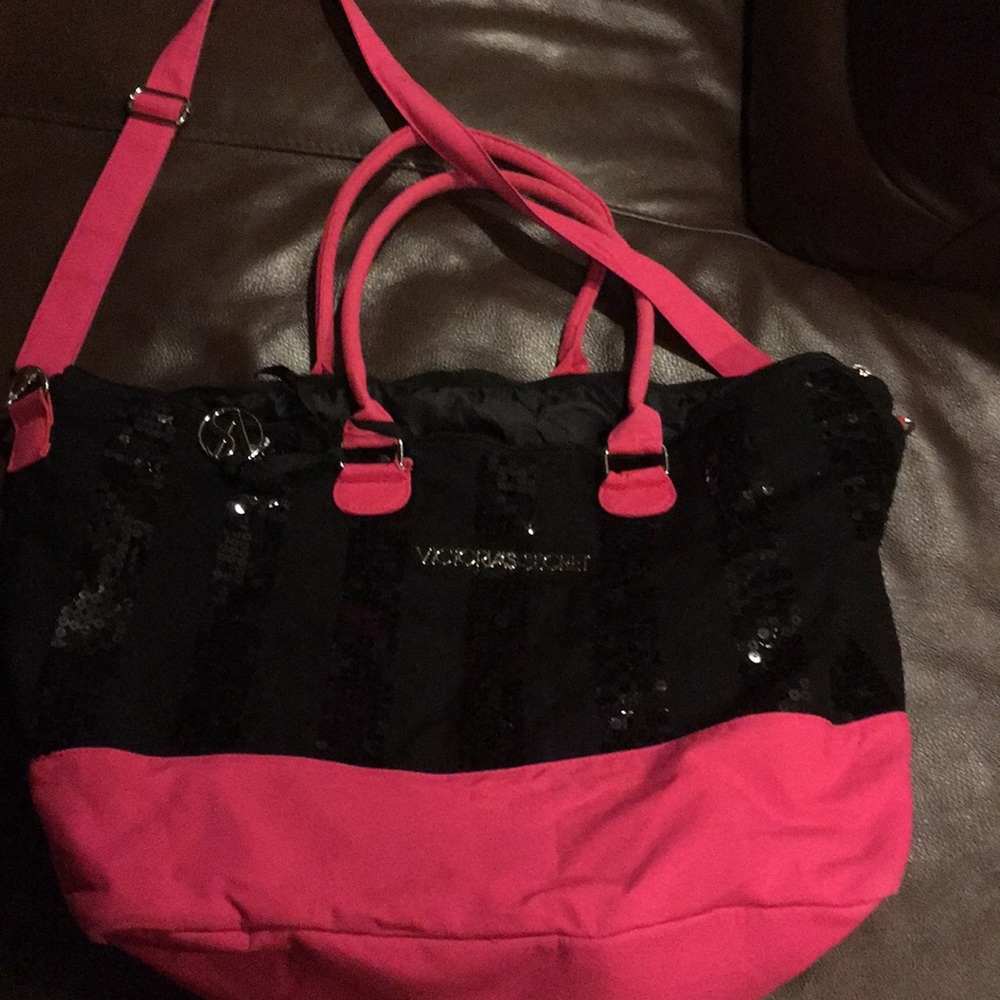Victoria Secret Sequin zip bag